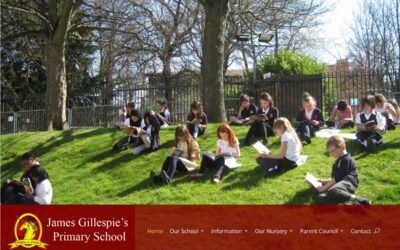 James Gillespies Primary School Website Redesign