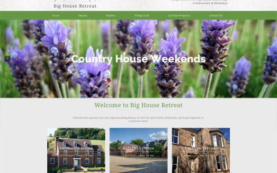 Big House Retreat Holiday Accommodation Web Design Edinburgh