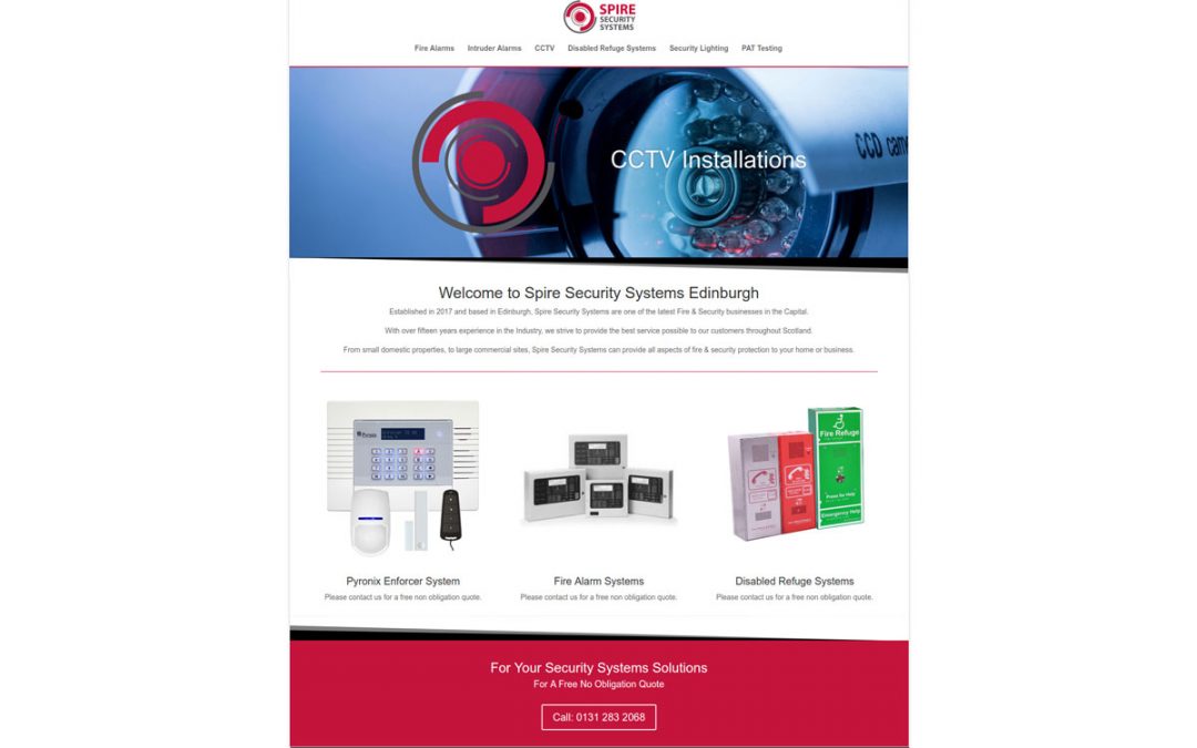 Spire Security Web Design Leith Edinburgh