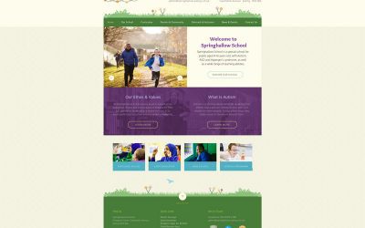 Springhallow School Web Design UK