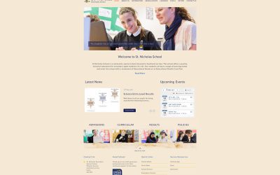 St Nicholas Secondary School Web Design UK