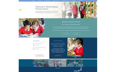 Tanners Brook Primary School Web Design UK