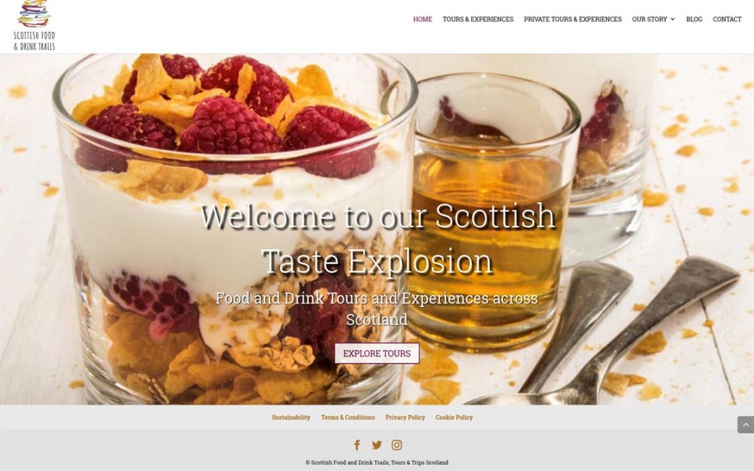 Scottish Food and Drink Trails, Tours & Trips Scotland Holiday Web design