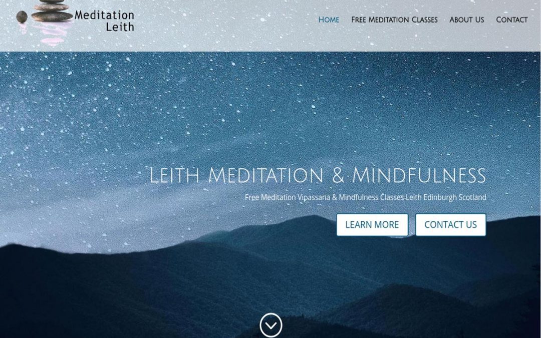 Leith Meditation Mindfulness & Mental Health Web Design Edinburgh Scotland