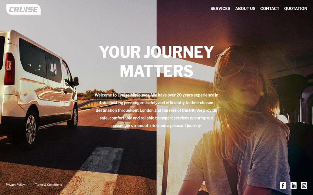 Cruise Minibuses Coach Hire Web Design UK