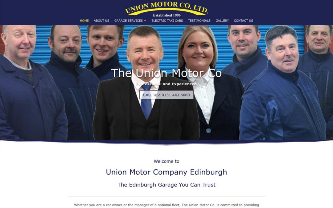 Union Motor Co Garage Edinburgh Web Design Edinburgh