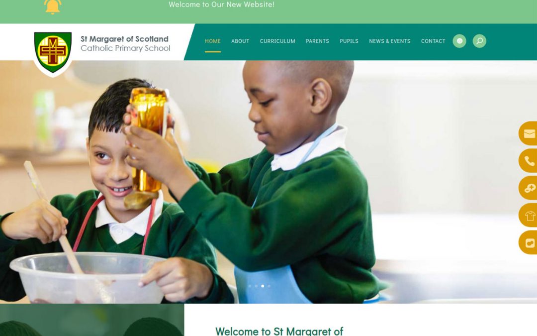 St Margarets Catholic Primary School Web Design Scotland
