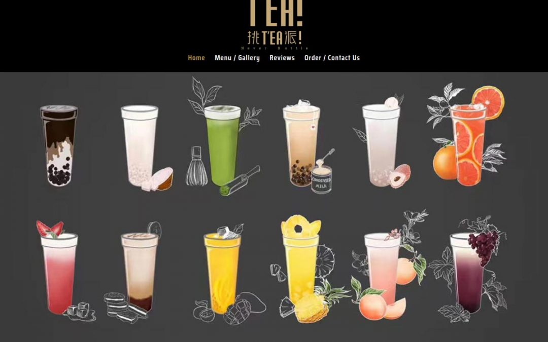 Chinese Bubble Tea Cafe Web Design Edinburgh
