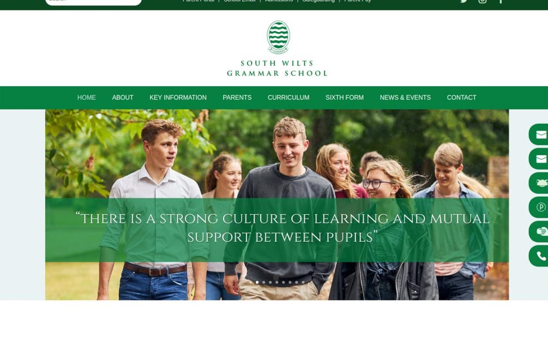 South Wilts Grammar School Web Design UK