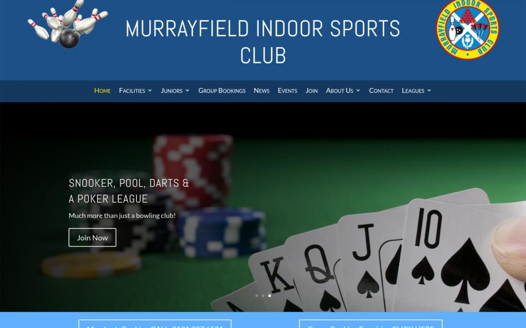 Murrayfield Indoor Sports Club Web Design Edinburgh