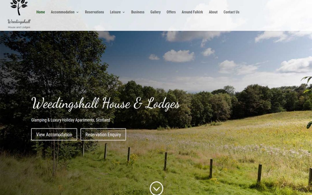 Weedingshall House Glamping & Holiday Apartments Web Design Falkirk Scotland