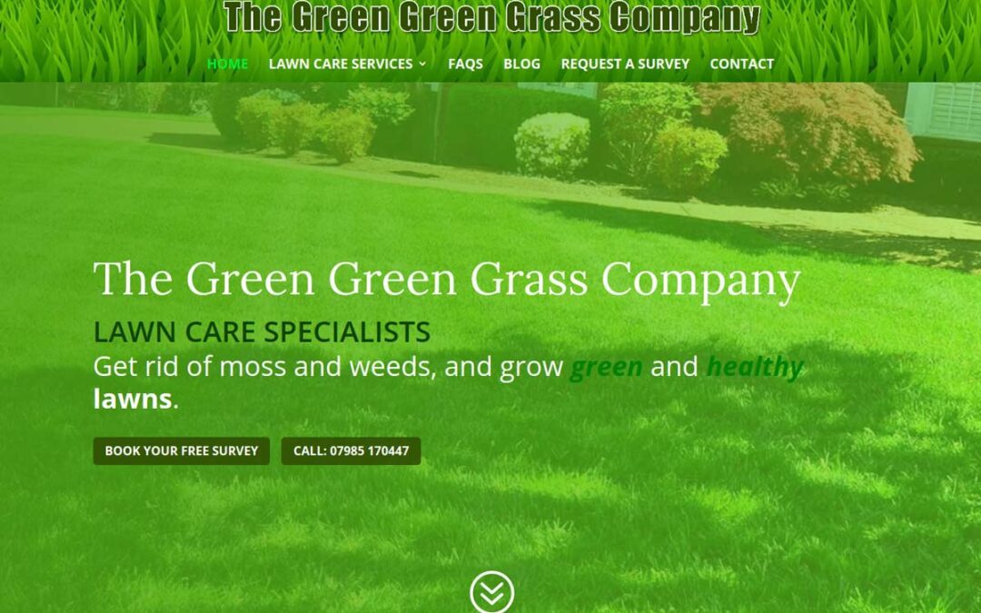 The Green Green Grass Company Lawn Care Web Design Scotland