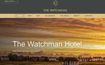 Watchman Hotel & Restaurant Gullane Web Design