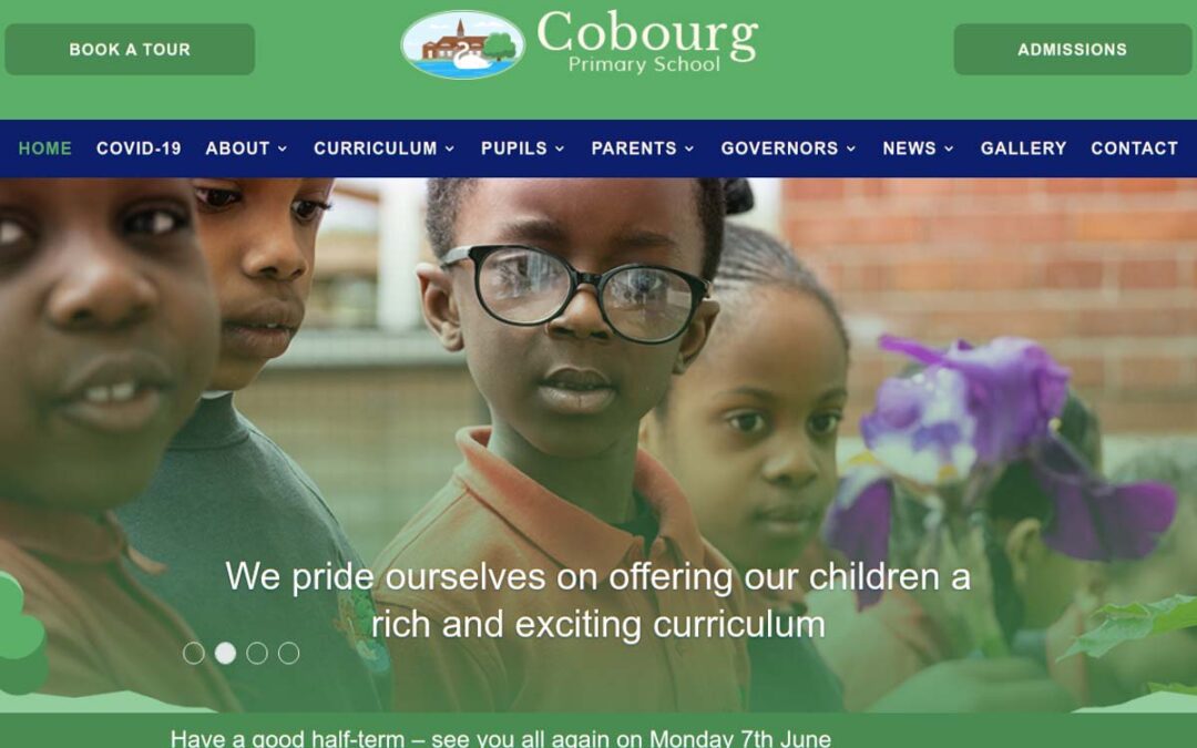Cobourg Primary School London Web Design