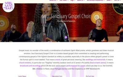 Soul Sanctuary Gospel Choir London Web Design