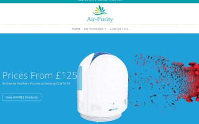 AirPurity Online Shop WordPress Web Design