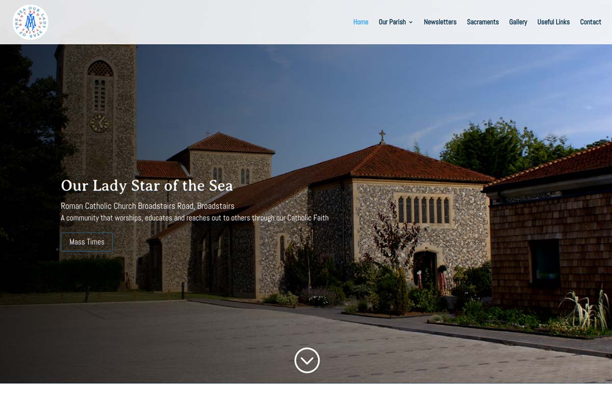 Our Lady Star of the Sea Roman Catholic Church Web Design Broadstairs