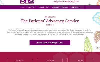 The Patients’ Advocacy Service, Scotland, Web Site Design & Build