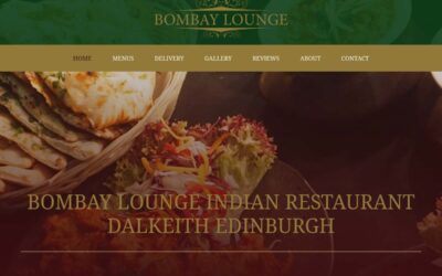 Bombay Lounge Restaurant Web Site Redesign Edinburgh