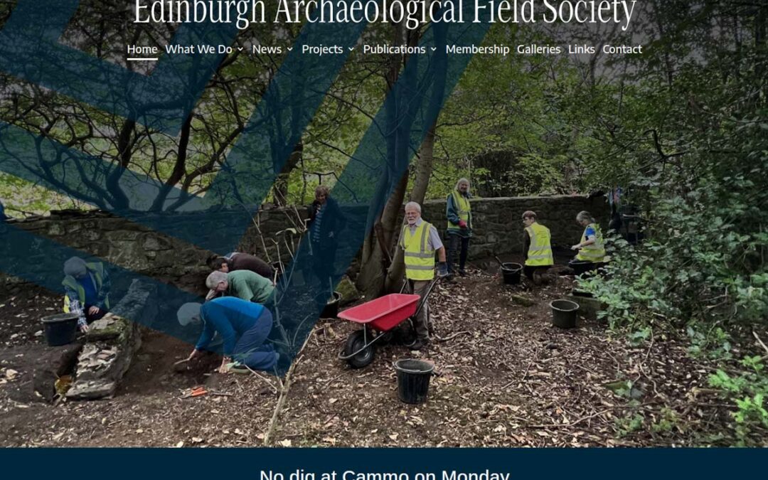 Edinburgh Archaeological Field Society Web Site Redesign