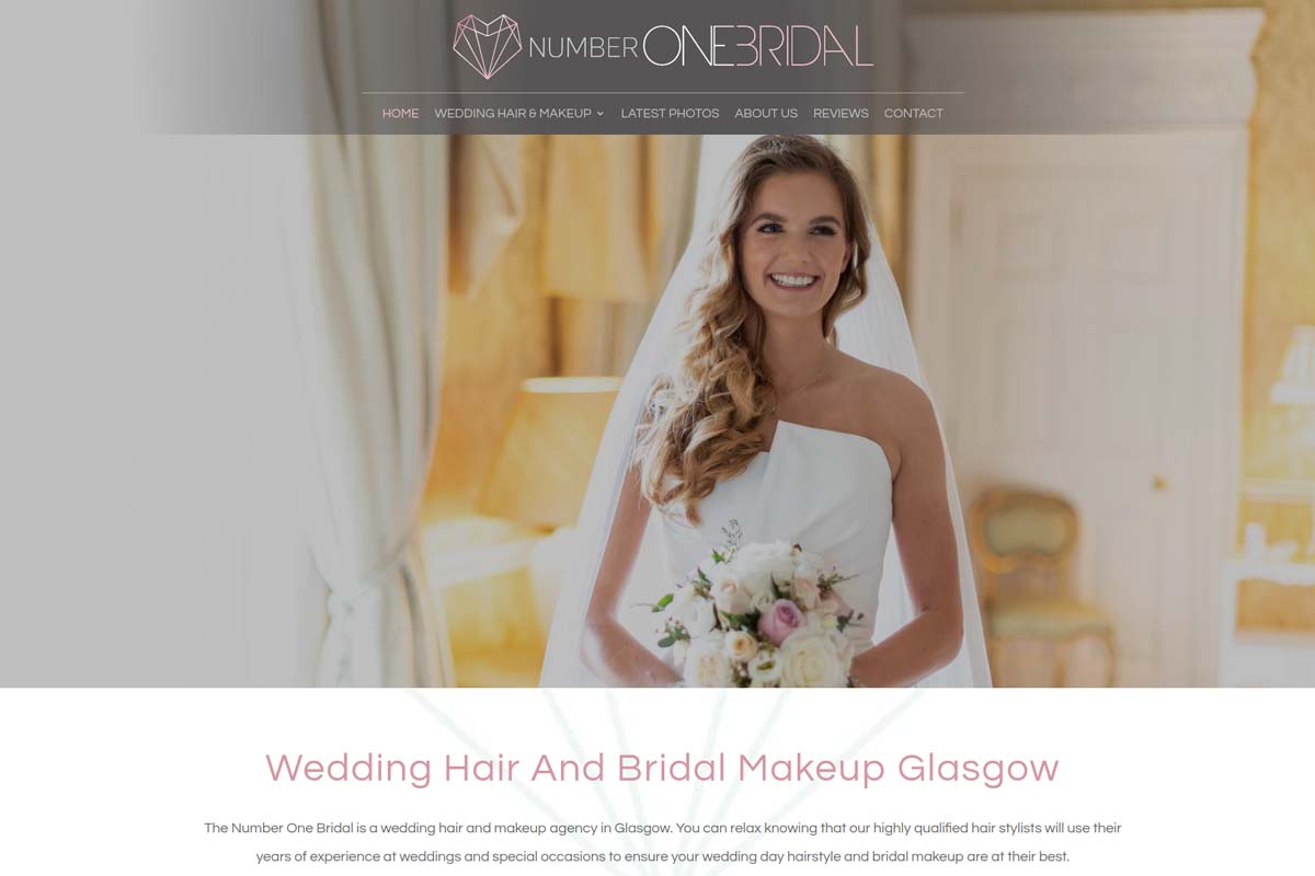 Number One Bridal Web Site Design Health and Beauty Salon Web Design