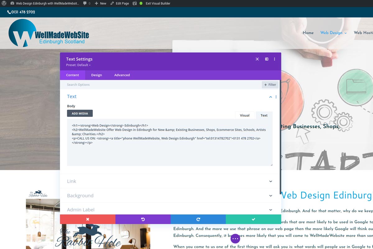 Wordpress Design Agency Blackford EH9