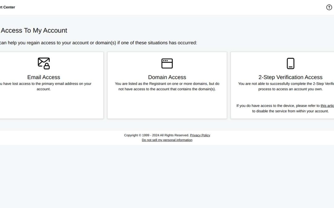 Recover My Domain Name