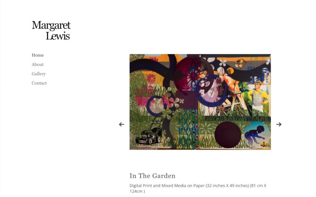 Margaret Lewis Artist Web Site Redesign